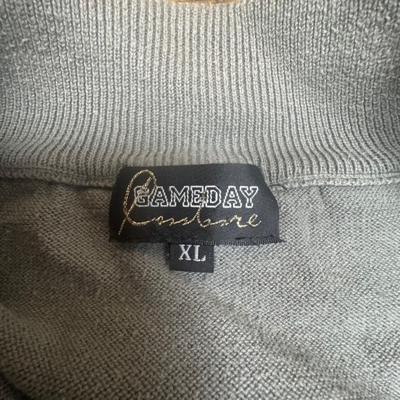 Gameday Couture Auburn Tigers 1/4 Zip Striped Pullover Top XL FLAW** - Picture 3 of 7